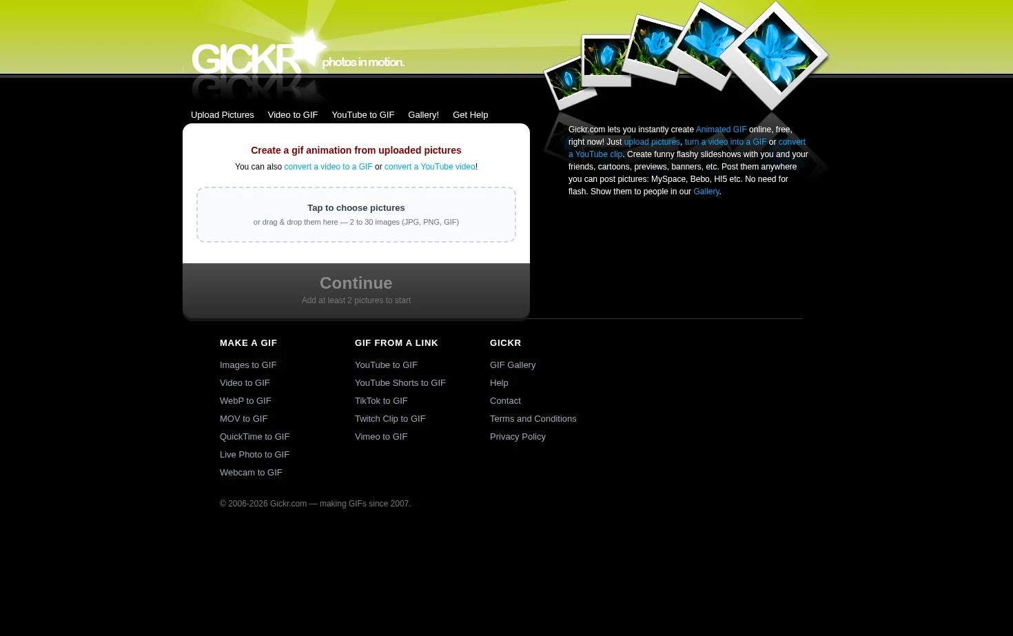 Gickr.com 页面快照